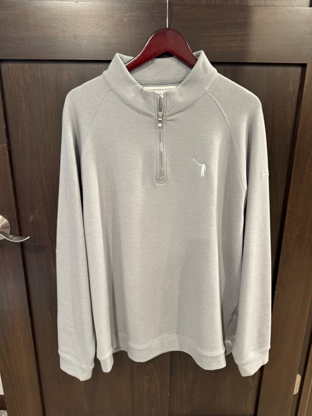 Light Gray NO LAYING UP Men’s Quarter-Zip Sweater - Performance Casual